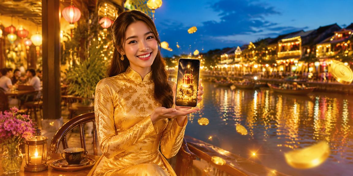 Người dùng tại Hội An xem thông tin đăng ký và phương thức thanh toán trực tuyến