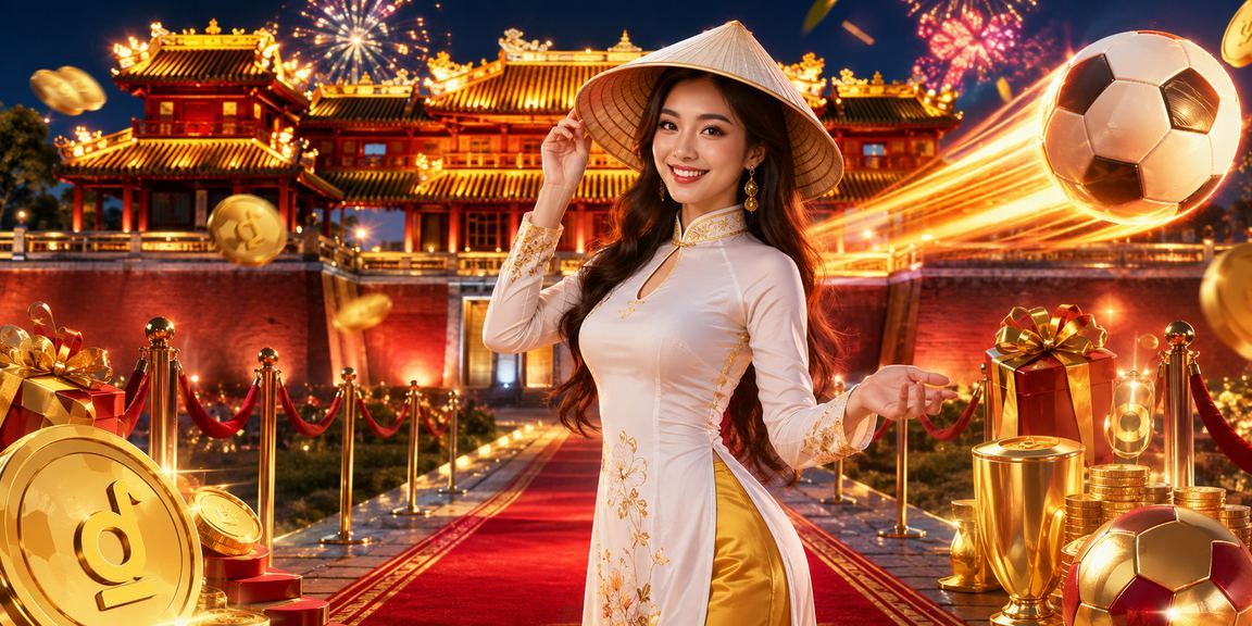 Người phụ nữ Huế đội nón lá ngồi xem kết quả xổ số trên điện thoại bên hiên nhà